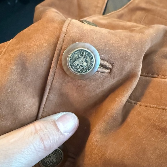 Eclectic Granpa Suede Vest with Button Closure - Picture 14 of 14